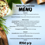 celebrate mother's day 2025 with a farmstall feast at the orchard farmstall illustrated by the feast menu