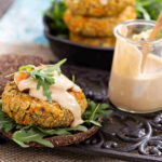 Vegan Burgers with Curried Sweet Potato and Chickpea Patties displayed as part of Flavour Fusion Experiments