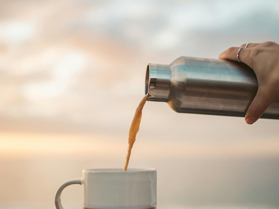 Published by Divine SEO on November 6, 2025 Categories Tags Why Your Stainless Steel Thermos Changes the Taste of Your Coffee illustrated by coffee being poured in a cup from steel thermos
