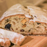 bread with raisins and nuts made when baking on a budget