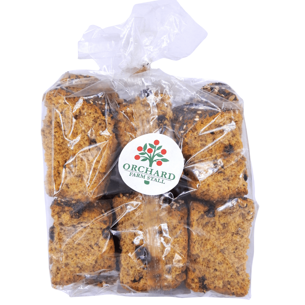 close-up image of crunchy bran rusks baked to a golden-brown finish, showing a wholesome texture and lightly sweet, nutty appearance, arranged neatly for a traditional breakfast or snack. Without a background.